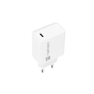 Universální nabíječka Natec RIBERA 20W 1X USB-C, bílá Universální nabíječka Natec RIBERA 20W 1X USB-C, bílá