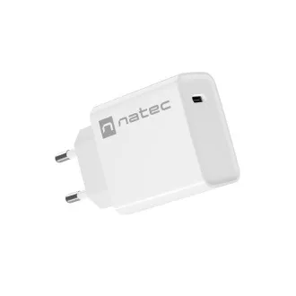 Universální nabíječka Natec RIBERA 20W 1X USB-C, bílá Universální nabíječka Natec RIBERA 20W 1X USB-C, bílá