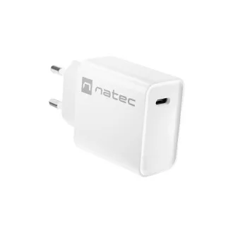 Universální nabíječka Natec RIBERA 20W 1X USB-C, bílá Universální nabíječka Natec RIBERA 20W 1X USB-C, bílá