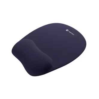 Podložka pod myš ergonomická Natec CHIPMUNK, paměťová pěna, Navy modrá, 230x200 mm