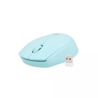 Myš Natec STORK/Kancelářská/Optická/1 600 DPI/Bezdrátová USB/Modrá