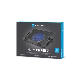 Chladící podložka pro nb Natec DIPPER 2, 12,1-17,3“, LED, 1xventilátor, 2xUSB Chladící podložka pro nb Natec DIPPER 2, 12,1-17,3“, LED, 1xventilátor, 2xUSB