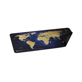 Maxi podložka pod myš Natec WORLD, 80x40cm, modrá Maxi podložka pod myš Natec WORLD, 80x40cm, modrá