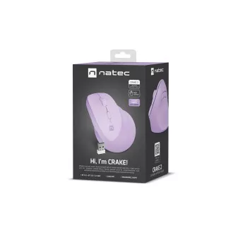 Bezdrátová vertikální myš Natec CRAKE 2/Optická/2 400 DPI/USB+BT/Levan/Vertikální/Optická/Pro pravák Bezdrátová vertikální myš Natec CRAKE 2/Optická/2 400 DPI/USB+BT/Levan/Vertikální/Optická/Pro pravák