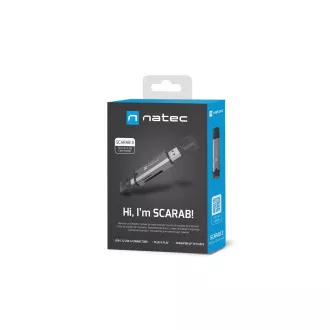 Čtečka karet Natec SCARAB 3 USB-A + USB-C 3.1 GEN 1/microSD/microSDHC/microSDXC/SD/SDHC/SDXC/T-Flash