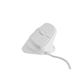 Vertikální myš Natec CRAKE 2 PRO/Vertikální/Optická/Pro praváky/12 400 DPI/Drátové USB-A/Bílá Vertikální myš Natec CRAKE 2 PRO/Vertikální/Optická/Pro praváky/12 400 DPI/Drátové USB-A/Bílá
