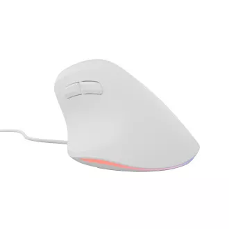 Vertikální myš Natec CRAKE 2 PRO/Vertikální/Optická/Pro praváky/12 400 DPI/Drátové USB-A/Bílá Vertikální myš Natec CRAKE 2 PRO/Vertikální/Optická/Pro praváky/12 400 DPI/Drátové USB-A/Bílá