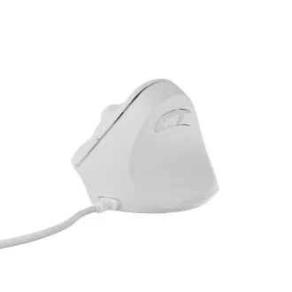 Vertikální myš Natec CRAKE 2 PRO/Vertikální/Optická/Pro praváky/12 400 DPI/Drátové USB-A/Bílá Vertikální myš Natec CRAKE 2 PRO/Vertikální/Optická/Pro praváky/12 400 DPI/Drátové USB-A/Bílá