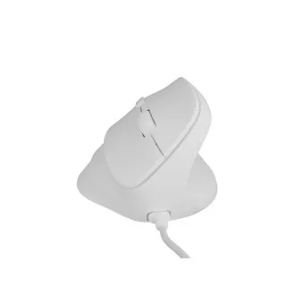 Vertikální myš Natec CRAKE 2 PRO/Vertikální/Optická/Pro praváky/12 400 DPI/Drátové USB-A/Bílá Vertikální myš Natec CRAKE 2 PRO/Vertikální/Optická/Pro praváky/12 400 DPI/Drátové USB-A/Bílá