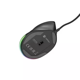 Vertikální myš Natec CRAKE 2 PRO/Vertikální/Optická/Pro praváky/12 400 DPI/Drátové USB-A/Černá Vertikální myš Natec CRAKE 2 PRO/Vertikální/Optická/Pro praváky/12 400 DPI/Drátové USB-A/Černá