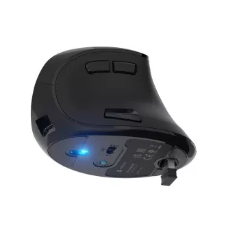 Vertikální bezdrátová myš Natec EUPHONIE PRO/Vertikální/Blue Sense/Pro praváky/4 000 DPI/USB+BT/Čern