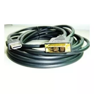 Kabel HDMI-DVI 1,8m,M/M stín.,zlacené kontakty 1.3 Kabel HDMI-DVI 1,8m,M/M stín.,zlacené kontakty 1.3