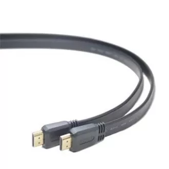 PremiumCord HDMI High Speed + Ethernet plochý kabel, zlacené konektory, 3m PremiumCord HDMI High Speed + Ethernet plochý kabel, zlacené konektory, 3m