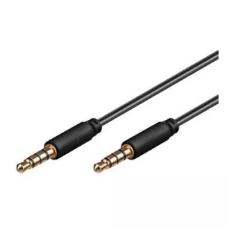PremiumCord Kabel Jack 3.5mm 4 pinový M/M, 2m PremiumCord Kabel Jack 3.5mm 4 pinový M/M, 2m