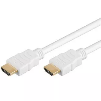 PremiumCord HDMI High Speed + Ethernet kabel,bílý, zlacené konektory, 3m PremiumCord HDMI High Speed + Ethernet kabel,bílý, zlacené konektory, 3m