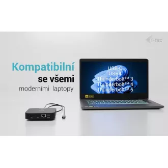 i-tec USB-C Dual HDMI Docking Station with Power Delivery 100W + i-tec Universal Charger 100W