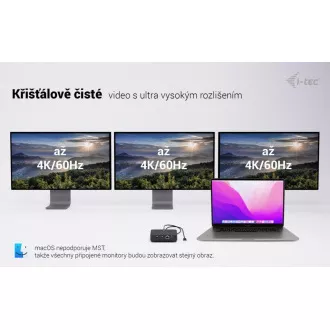 i-tec USB-C DP Dual HDMI Docking Station, Power Delivery 100W i-tec USB-C DP Dual HDMI Docking Station, Power Delivery 100W