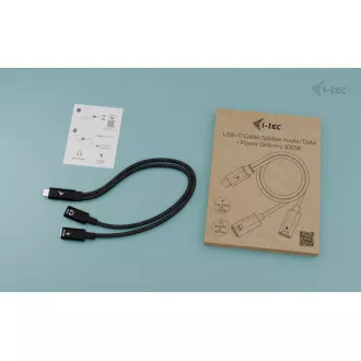 i-tec USB-C Cable Splitter Audio/Data, Power Delivery 100W i-tec USB-C Cable Splitter Audio/Data, Power Delivery 100W