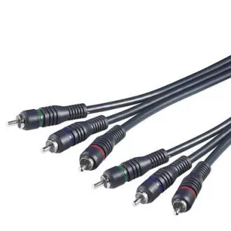 PremiumCord Kabel 3x CINCH-3x CINCH M/M 2m HQ PremiumCord Kabel 3x CINCH-3x CINCH M/M 2m HQ