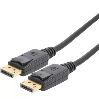 PremiumCord DisplayPort 2.0 přípojný kabel M/M, zlacené konektory, 1m PremiumCord DisplayPort 2.0 přípojný kabel M/M, zlacené konektory, 1m