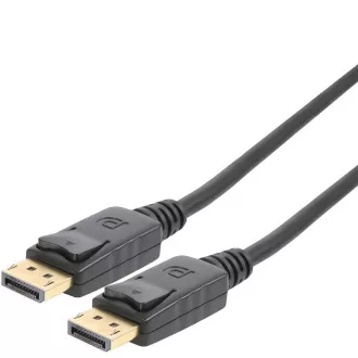 PremiumCord DisplayPort 2.0 přípojný kabel M/M, zlacené konektory, 1m PremiumCord DisplayPort 2.0 přípojný kabel M/M, zlacené konektory, 1m