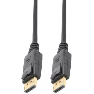 PremiumCord DisplayPort 2.0 přípojný kabel M/M, zlacené konektory, 1m PremiumCord DisplayPort 2.0 přípojný kabel M/M, zlacené konektory, 1m