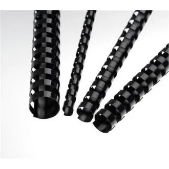 Plastové hřbety 28,5 mm, černé Plastové hřbety 28,5 mm, černé