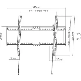 Držák Brateck LP72-46T pro TV 37"-80" 75kg polohovatelný nástěnný Držák Brateck LP72-46T pro TV 37"-80" 75kg polohovatelný nástěnný