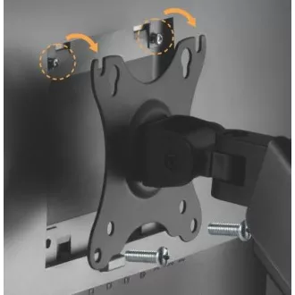 Držák monitoru Brateck LDA32-114E dvě ramena vedle sebe mechanická pružina nástěnný Držák monitoru Brateck LDA32-114E dvě ramena vedle sebe mechanická pružina nástěnný