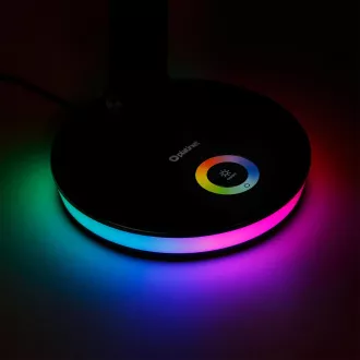 Platinet PDL400RGBB stolní LED lampa 12W stmívatelná, dotykové ovládání, USB port, černá Platinet PDL400RGBB stolní LED lampa 12W stmívatelná, dotykové ovládání, USB port, černá