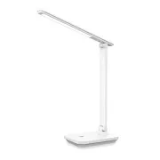 Platinet PDL6731W stolní LED lampa 5W stmívatelná, integrovaná baterie 6000mAh, USB port, bílá