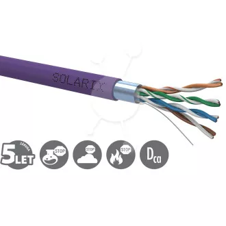 Instalační kabel Solarix CAT5E FTP LSOH Dca-s1,d2,a1 500m/cívka SXKD-5E-FTP-LSOH Instalační kabel Solarix CAT5E FTP LSOH Dca-s1,d2,a1 500m/cívka SXKD-5E-FTP-LSOH