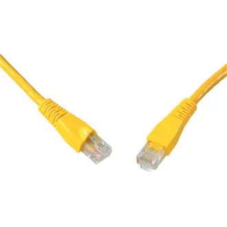 SOLARIX patch kabel CAT6 UTP PVC 0,5m žlutý snag proof SOLARIX patch kabel CAT6 UTP PVC 0,5m žlutý snag proof