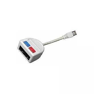 Rozdvojka počítač (10BaseT)/telefon 2 x RJ45