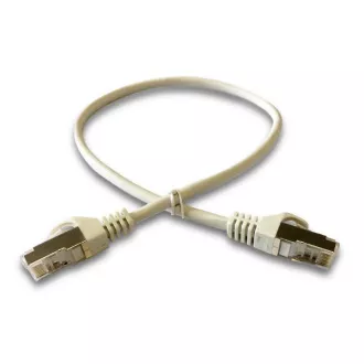 DATACOM Patch cord S/FTP CAT6A 0,5m šedý