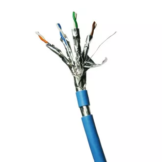 DATACOM F/FTP drát CAT6A Eca LSOH 100m, modrý DATACOM F/FTP drát CAT6A Eca LSOH 100m, modrý