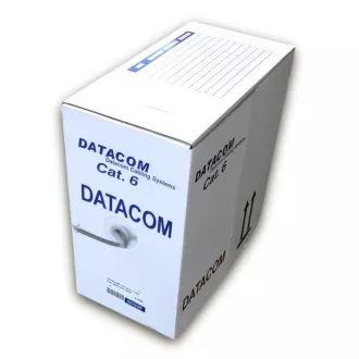 DATACOM UTP flex,Cat6 PVC,šedý,305m,lanko DATACOM UTP flex,Cat6 PVC,šedý,305m,lanko