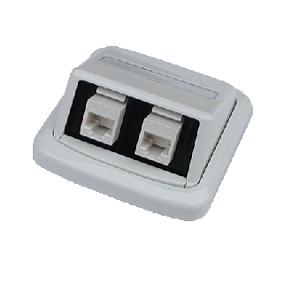 Dvojzásuvka ABB TANGO 2xRJ45 Cat5e UTP bílá Dvojzásuvka ABB TANGO 2xRJ45 Cat5e UTP bílá