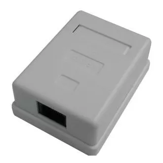 DATACOM Jednozásuvka nad omítku-1xRJ45, Cat5e UTP