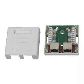DATACOM STP dvojzásuvka nad omítku Cat5e 2 x RJ45