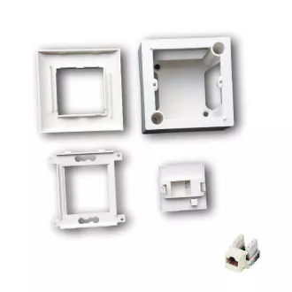 Modul.dat.zásuvka UTP CAT5E 1xRJ45 na i pod omítku Modul.dat.zásuvka UTP CAT5E 1xRJ45 na i pod omítku