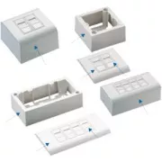 DATACOM STP 2xRJ45 zásuvka Cat5e (pod i nad omítku)