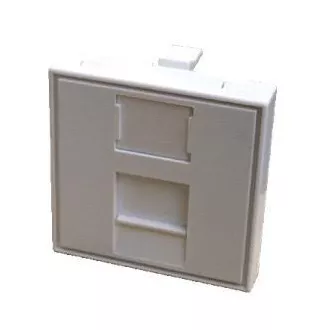 DATACOM Modul 45x45mm do parapetní lišty s clonkou bílý DATACOM Modul 45x45mm do parapetní lišty s clonkou bílý