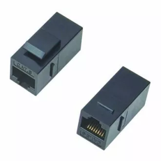 DATACOM Spojka panel UTP 2 x RJ45 (8p8c) Cat6,přímá,plast DATACOM Spojka panel UTP 2 x RJ45 (8p8c) Cat6,přímá,plast