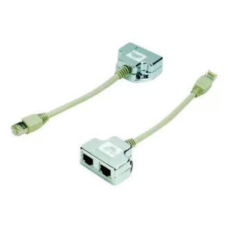 DATACOM Rozbočka 1 na 2 STP cat5e DATACOM Rozbočka 1 na 2 STP cat5e