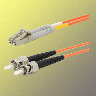 Optický patchkabel duplex LC-ST, 50/125um MM, 1m, OM2 Optický patchkabel duplex LC-ST, 50/125um MM, 1m, OM2