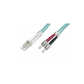 Optický patch kabel duplex LC-ST 50/125 MM 1m OM3 Optický patch kabel duplex LC-ST 50/125 MM 1m OM3