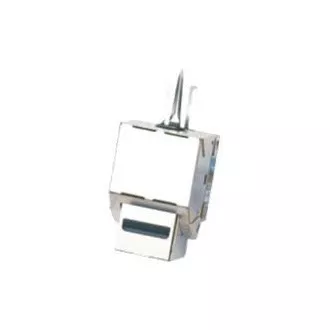 DATACOM Keystone cat5E silver STP dual-mini DATACOM Keystone cat5E silver STP dual-mini
