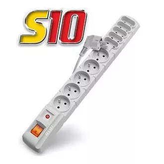 Rozvodný panel ACAR S10/3m 5+5x220V černý+přep.och Rozvodný panel ACAR S10/3m 5+5x220V černý+přep.och