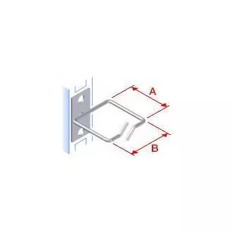 Vyvazovací háček 40x40 D1 kov levý fix,čelní gate Vyvazovací háček 40x40 D1 kov levý fix,čelní gate